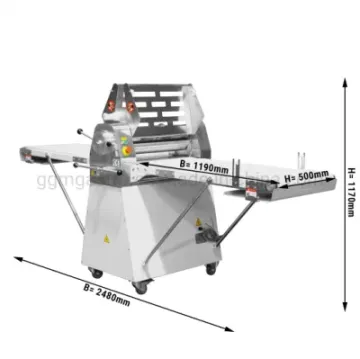 Automatic Commercial Dough Roller Sheeter Machine Bakery Croissant Folding Machine Press Puff Pastry Making Machine