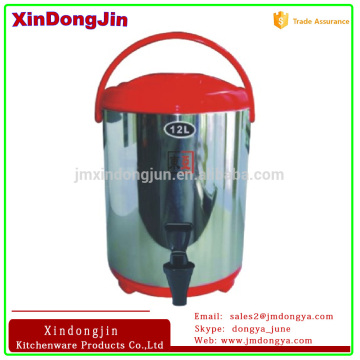 12L stainless steel milk tea barrel, liquid perservation pot,buffet coffee tools