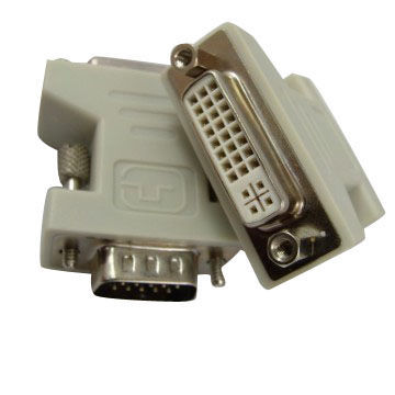 Golden Plated VGA Male to DVI Female Adapters, 1,600 x 1,200 Pixels Resolution