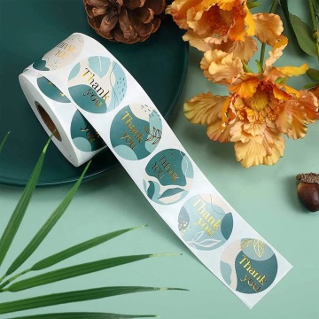 Personalized Amazon eBay Luxury Foil Thank You Stickers