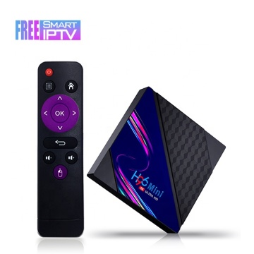 Wholesale H96max Quad Core RK3228A Android 10 8K Smart TV Box with Free IPTV