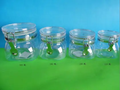 sealed jar  plastic pot  plastic jar  sealed pot