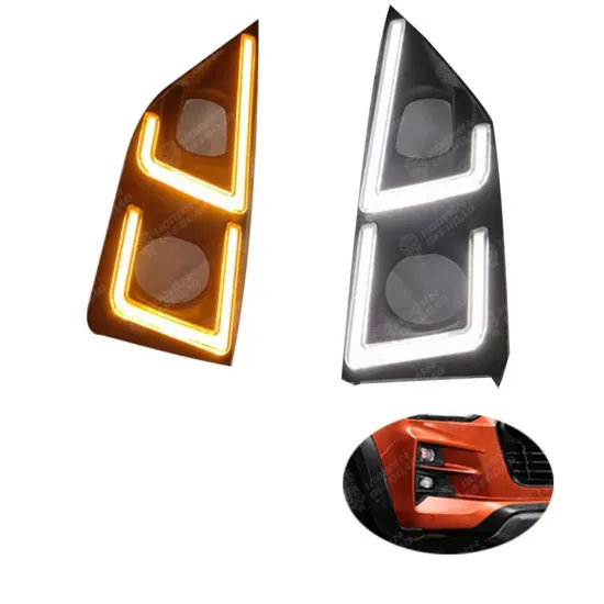 4x4 Car LED DRL Day Running Light Fog Lamp Cover - Dual Color For Dmax 2020+