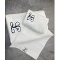 Custom Spa Hotel Face Towel Washcloth White Cotton