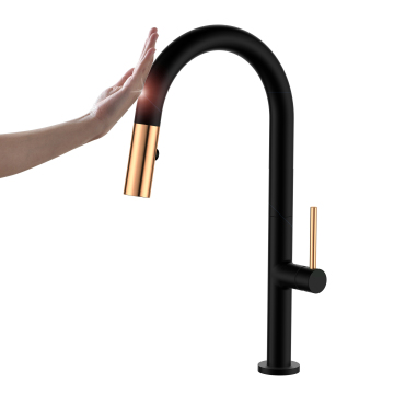 Black Rose Gold Kitchen Faucet - Intelligent Induction Sensor Faucet Single Handle