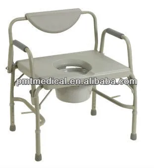 Folding toilet chair elderly commode chair