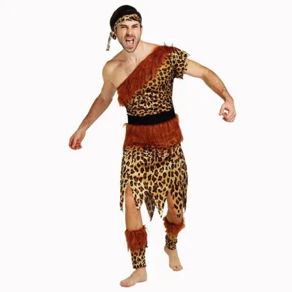 Wholesale Haunted House Caveman Costume for Adult Halloween