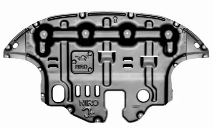 JUNXI 3D Magnesium Aluminum Alloy Engine Skid Plate for KIA Niro Accessories