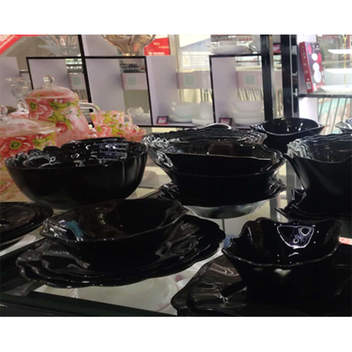 Home Kitchenware Black Opal Glass Bowls