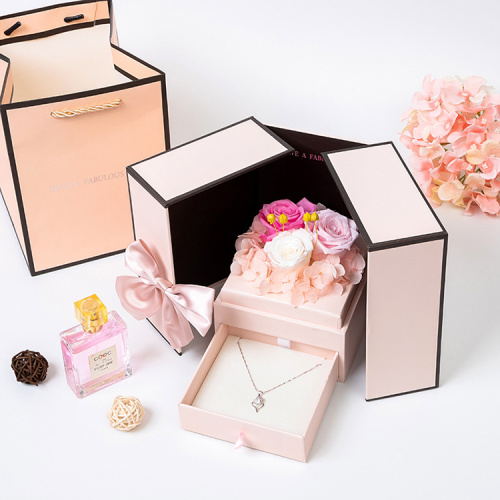 Luxury Preserve Rose Box Box Packaging pour fleur