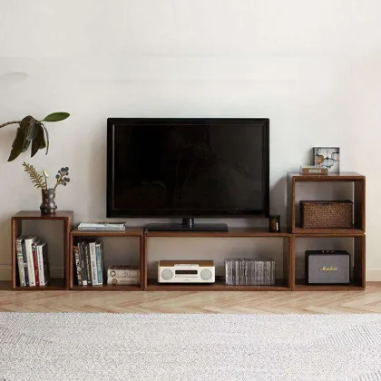 Solid Wood Combination TV Cabinet