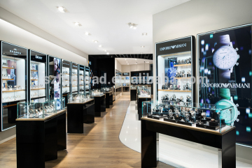 luxury wooden acrylic glass watch display showcase for watch
