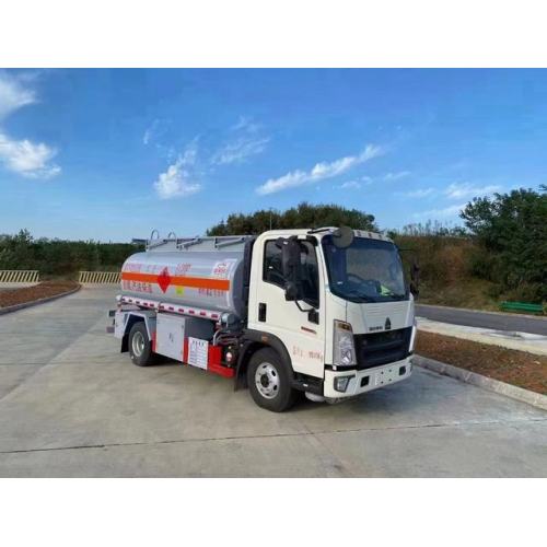 5000 liter aluminum type oil distributor truck