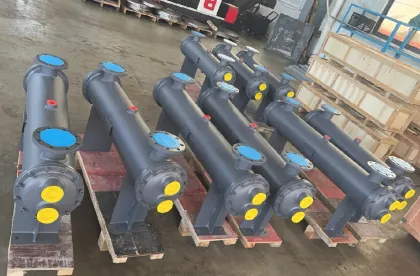 Aluminum shell and tube oil heat exchanger