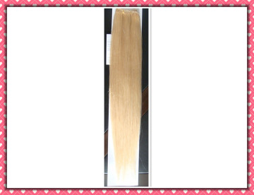 Cheap Price Quality Human Hair Weaving Silky Straight Weave 18inches Color 613 (HH-18613)