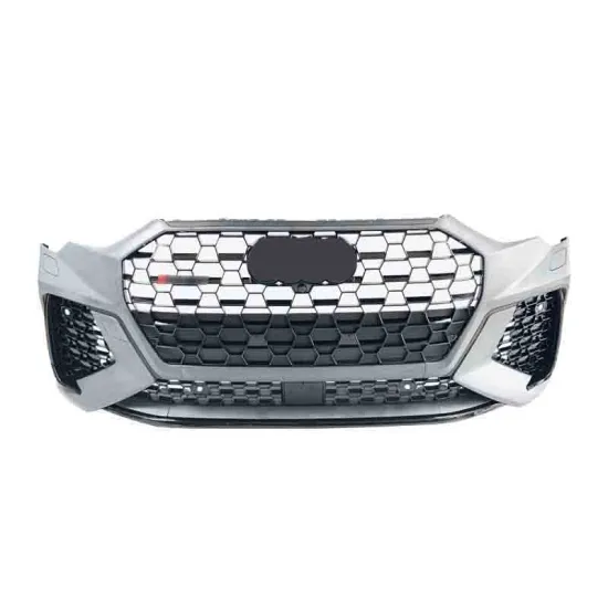 RSQ3 Front Bumper with Grill for Audi Q3 2019-2022 - High Quality PP Material Body Kit