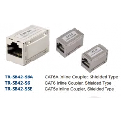 Shielded CAT6A Inline Coupler