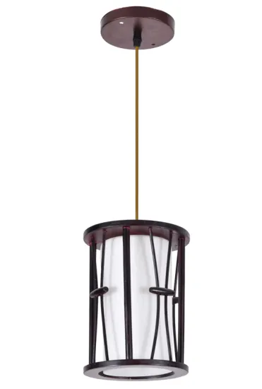 Home indoor pendant lighting with wood materials