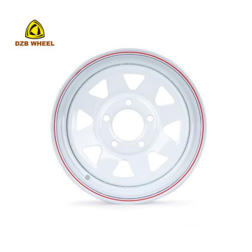 8 Spoke 4x100 13 Inch Trailer Steel Wheel