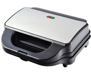 4-in-1 Sandwich Maker Toaster - 900W Detachable Plates for Triangle, Grill, Waffle, and Shell