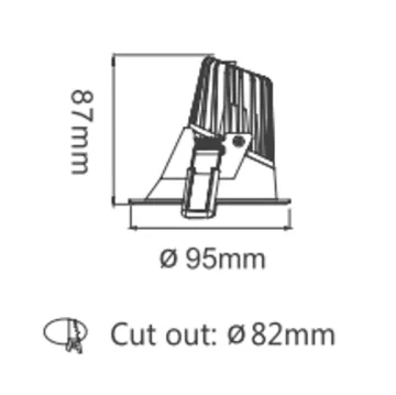 Wallwasher Led Celling Cob Downlight