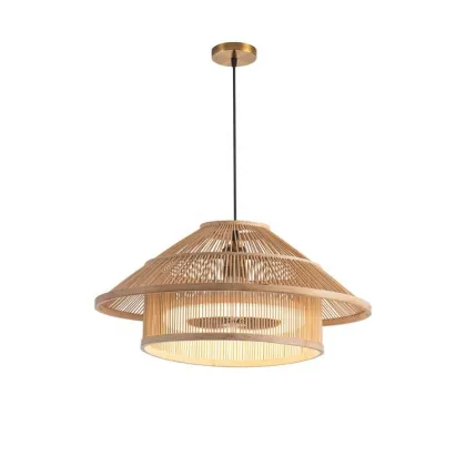 Nordic White Designer Bedroom Bamboo Woven Remote Control Dimmable LED Ceiling Fan Lights