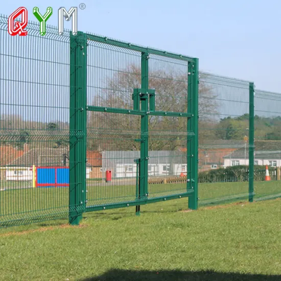 Triangle Bend PVC Coated Welded Wire Mesh Fence and Gate