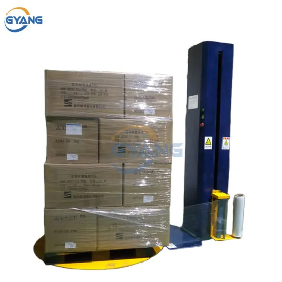 Hot Sale E-M Type Forklift Stretch Film Pallet Wrapping Machine with Top Plate