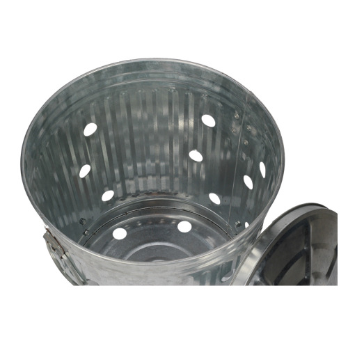 Pre-Galvanized Trash Can With Lid Round75L