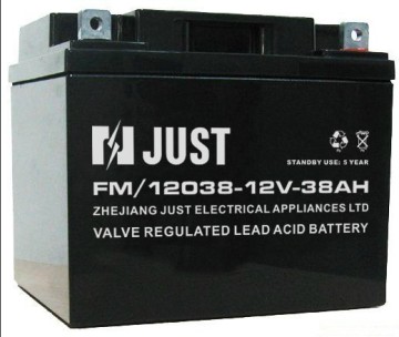 Solar Battery, VRLA Battery, Deep Cycle Battery 12V 38ah