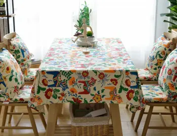 wish printed tablecloth pastoral style table cloth