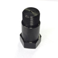 Conector de sensor de zinco preto banhado a ferro