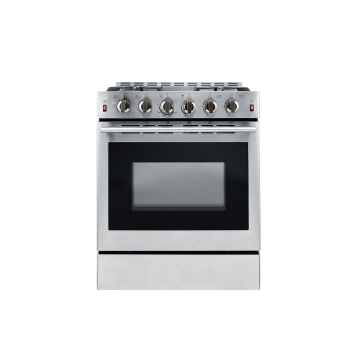 Cucina a gas in acciaio inox 30&quot; CSA 4 o 5 bruciatori