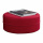 Tissu en bois en tissu Repose-pieds ronds Pouf ottoman