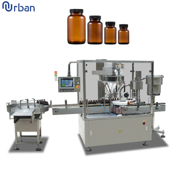 Powder Bottles Automatic Filling Capping Machine