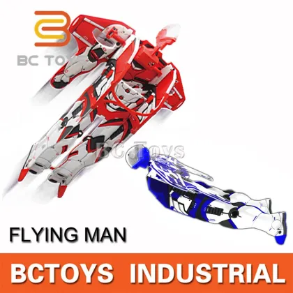 Gliding 2.4G 2CH flying man wholesale flying toy robot with high-speed motor.
