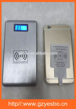 High Quality Dual USB Port 10000 mah Power Bank + Qi Wireless Charger 2 in 1