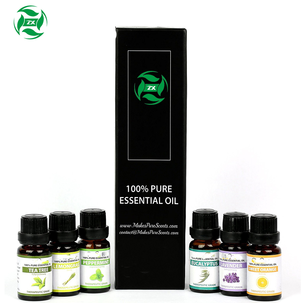 Private label 6pcs/set 100% pure aromatherapy essential oil