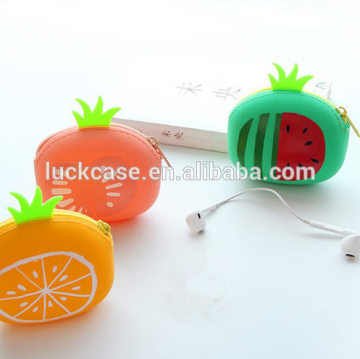 Watermelon Eco-friendly Silicone Purse /Fruit Coin Bag/Cheap Coin Bag