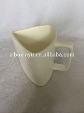 ZIBO XINYU XY-0866 12oz White Color Glazed Ceramic Espresso Coffee Cup
