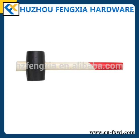 FX06006 Special French Type Sledge Rubber Hammer with Wooden Handle