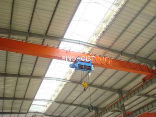 Steel Structure Electric Hoist Single Girder Crane , 1 Ton