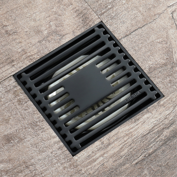 Modern Black Stainless Steel Drains Bathroom Floor Drain