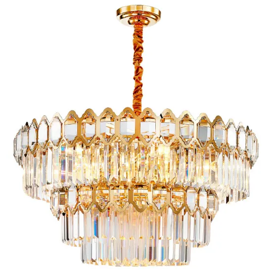 Factory Price Golden Chandelier: Luxury Modern Circle Pendant Light