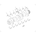 Wheel loader 972H crankshaft assembly 313-3997/313399