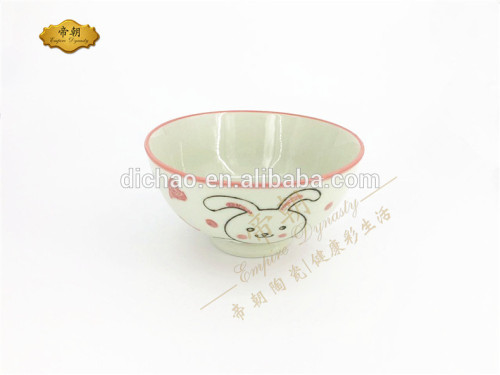 ceramic bowl wholesale with rabbit design