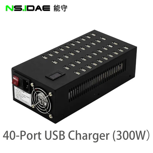 40-Port USB Charging Station Dock