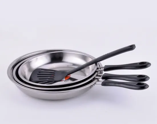 Three Sets Of Stainless Steel Pan Set
