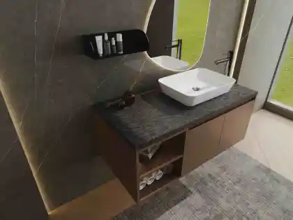 Contemporary Moisture-Proof Bathroom Vanity Cabinet