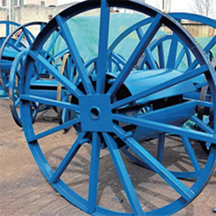 Carrete de cable dividido